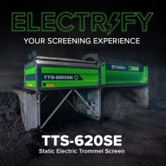 Electrify Your Screening Experience with Terex Recycling Systems TTS-620SE